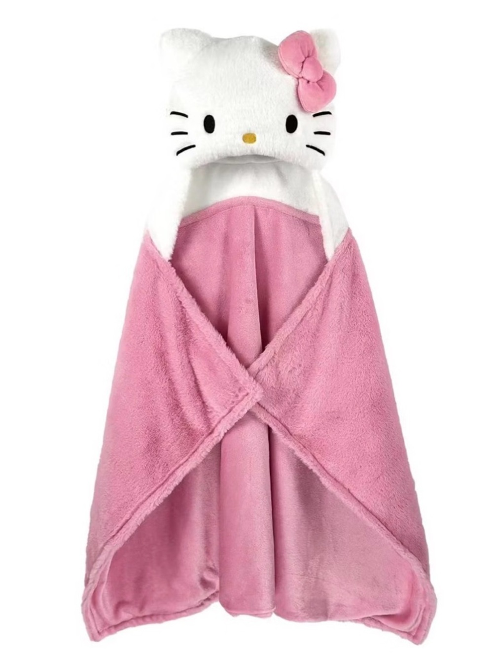 Hello Kitty Hooded Plush Blanket